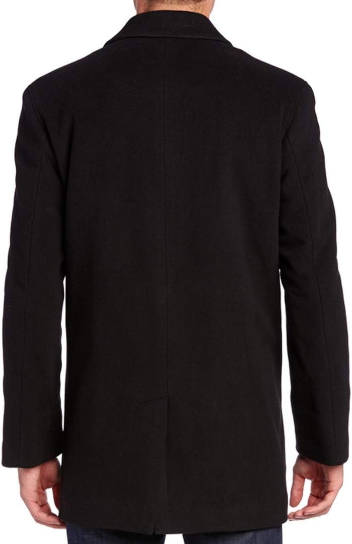 Men's Cashmere Blend Single Breasted Classic Coat With Shirt Collar - Image 2