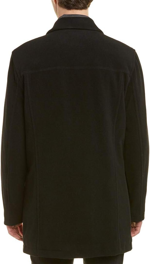 Men's Button Up Wool Plush Car Coat - Image 2