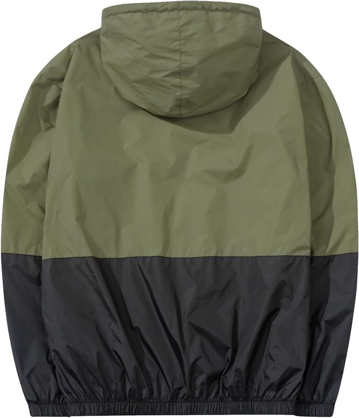 Men Lightweight Windbreaker Jackets Outdoor Hooded Pocket Raincoat Jacket - Image 2