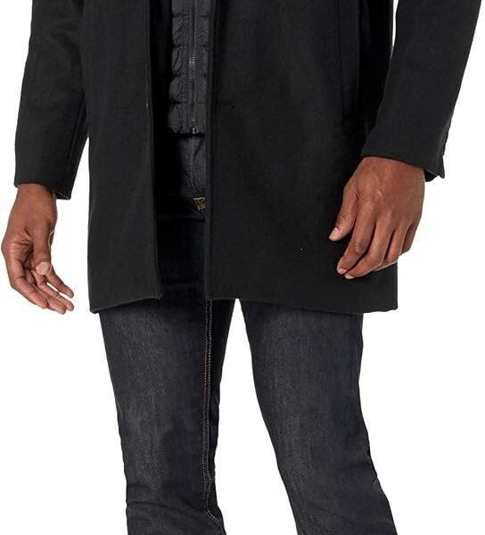 Men's Wool Blend Top Coat (Regular and Big & Tall Sizes)