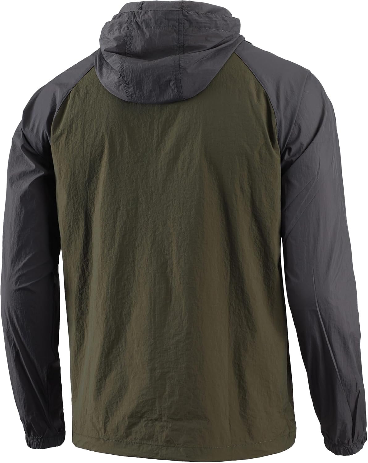 Men's Windbreaker Hoodie Zip Up Lightweight Nylon Rain Jackets for Outdoor Sports - Image 2