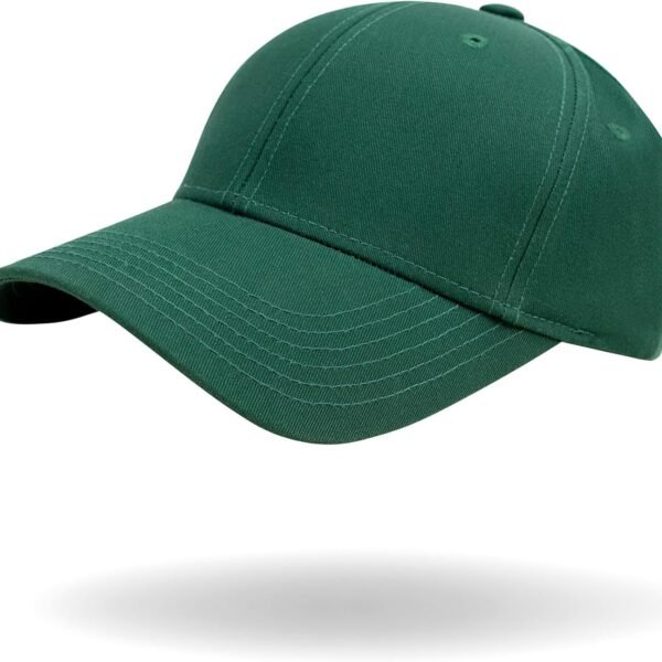 Regular Baseball Cap for Men & Women | Adjustable Plain Hat for Sun Protection, Unisex Classic Sports Cap with Custom Fit