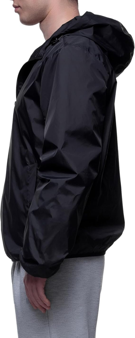 Men's Lightweight Packable Windbreaker Water-Resistant Weatherproof Jacket - Image 2